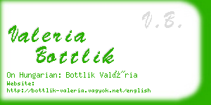 valeria bottlik business card